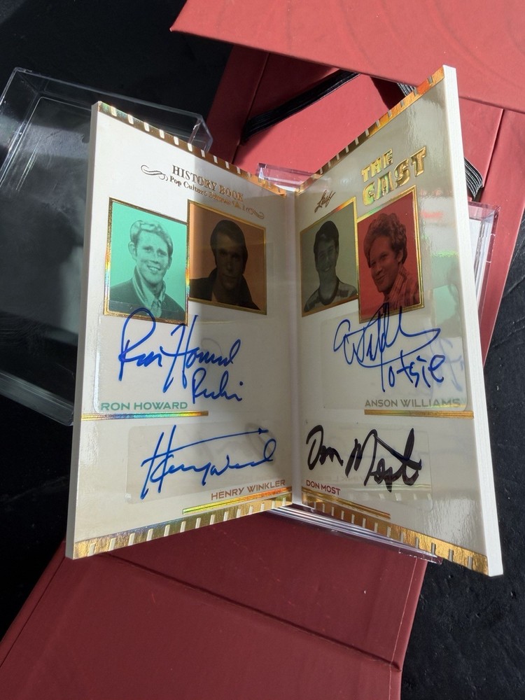 Leaf HISTORY BOOK 2024 The cast: Happy Days Signed 1/1 Autographs