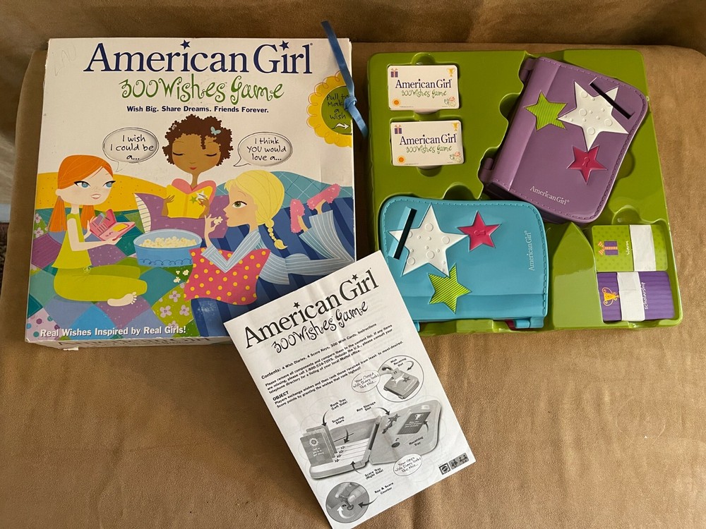 Mattel American Girl 300 Wishes Complete Slumber Party Board Game 2004 doll