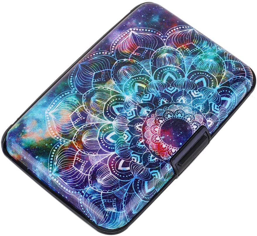 ELFISH Mini RFID Aluminum Wallet Credit Cards Holder Business Card Case Metal ID