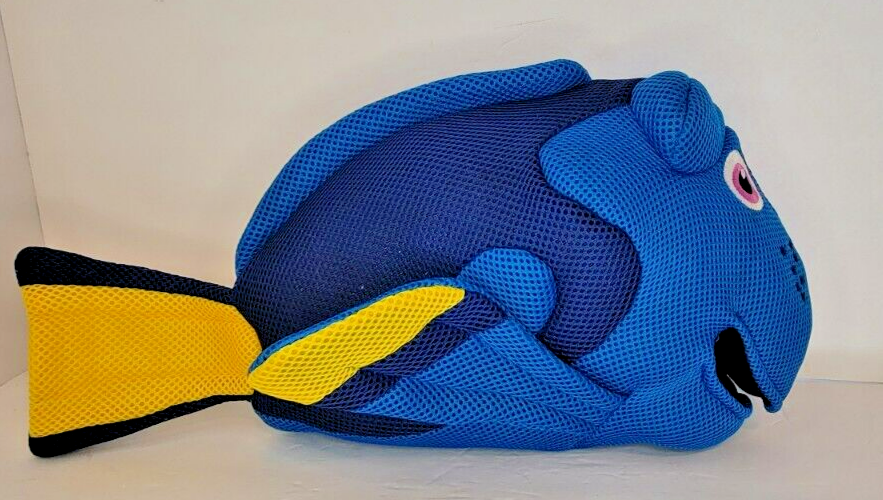 Disney Pixar Finding Dory 18-inch Crunchy Fish Plush with Waffle-Like Texture and Tail  