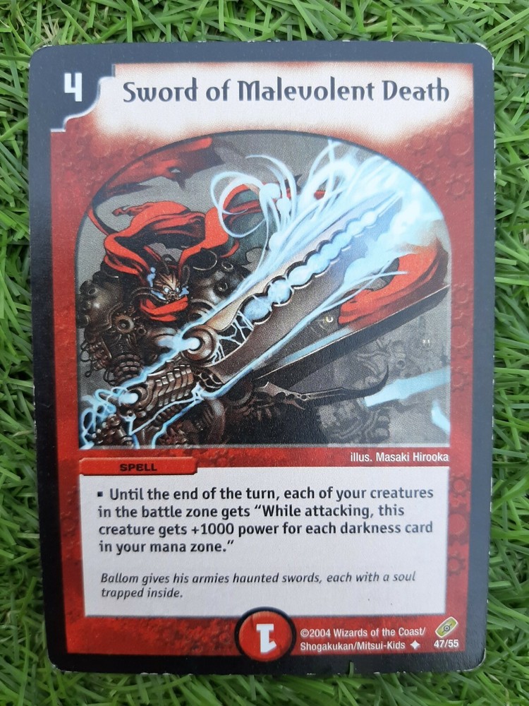 Duel Masters Trading Card Game - Sword of Malevolent Death (47/55) Spell