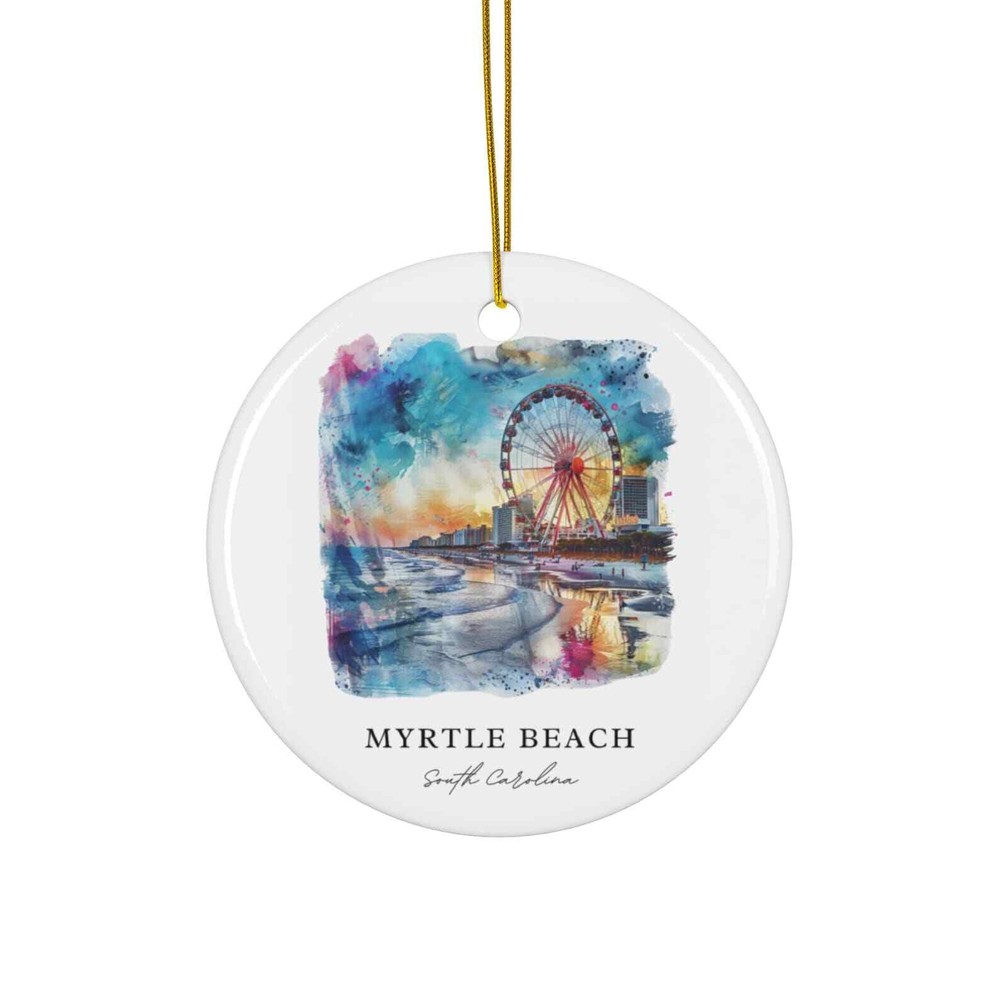 Myrtle Beach Sc Ornament Unique Myrtle Beach Souvenir Myrtle Beach Xmas Decor