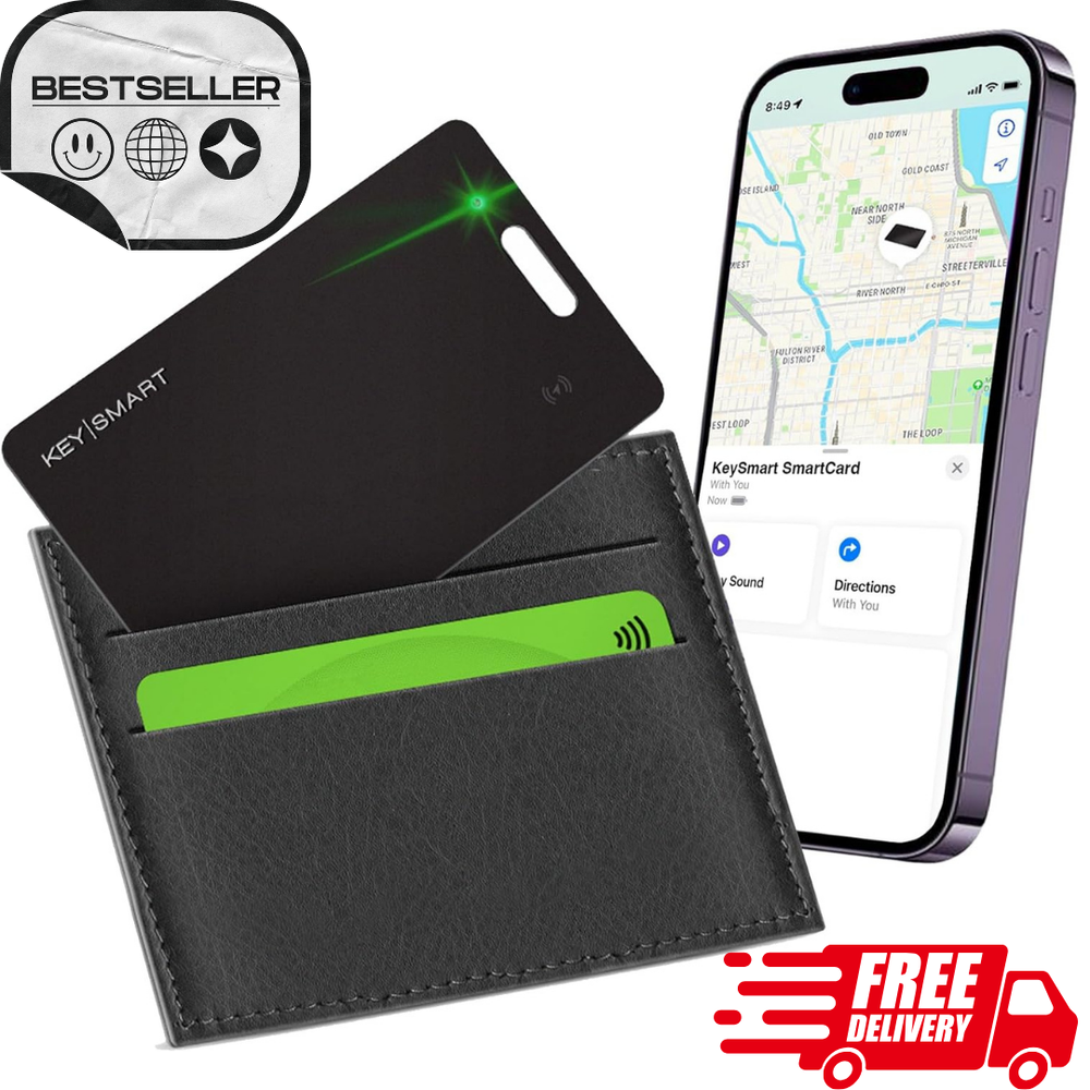 KEYSMART SmartCard: Rechargeable Tracker for Wallet, Luggage & Phone - Scoop Up