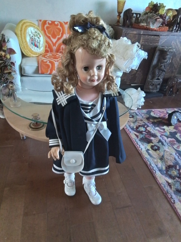 VTG 1960's Patti Playpal Style UNMARKED Companion WALKER Doll 30