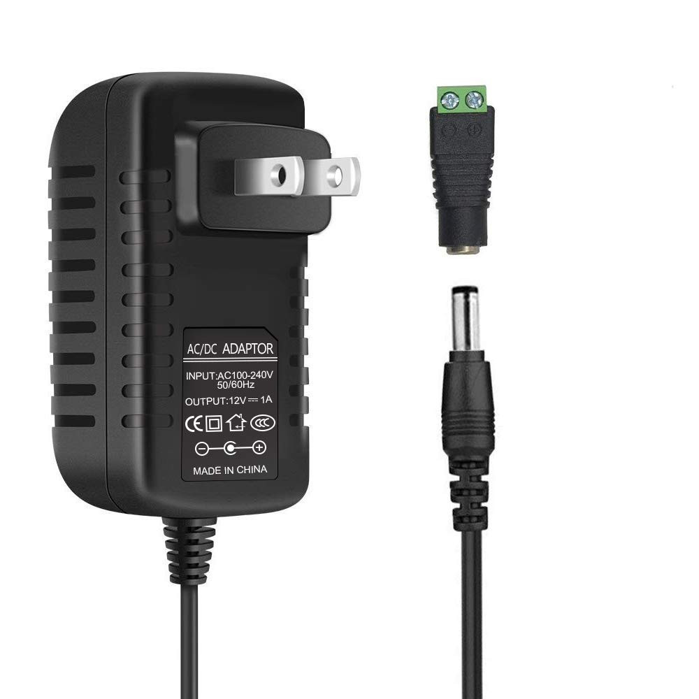 12V 1A 12W LED Power Supply, Wall Mounted AC/DC Switching Power Supply, AC 10...