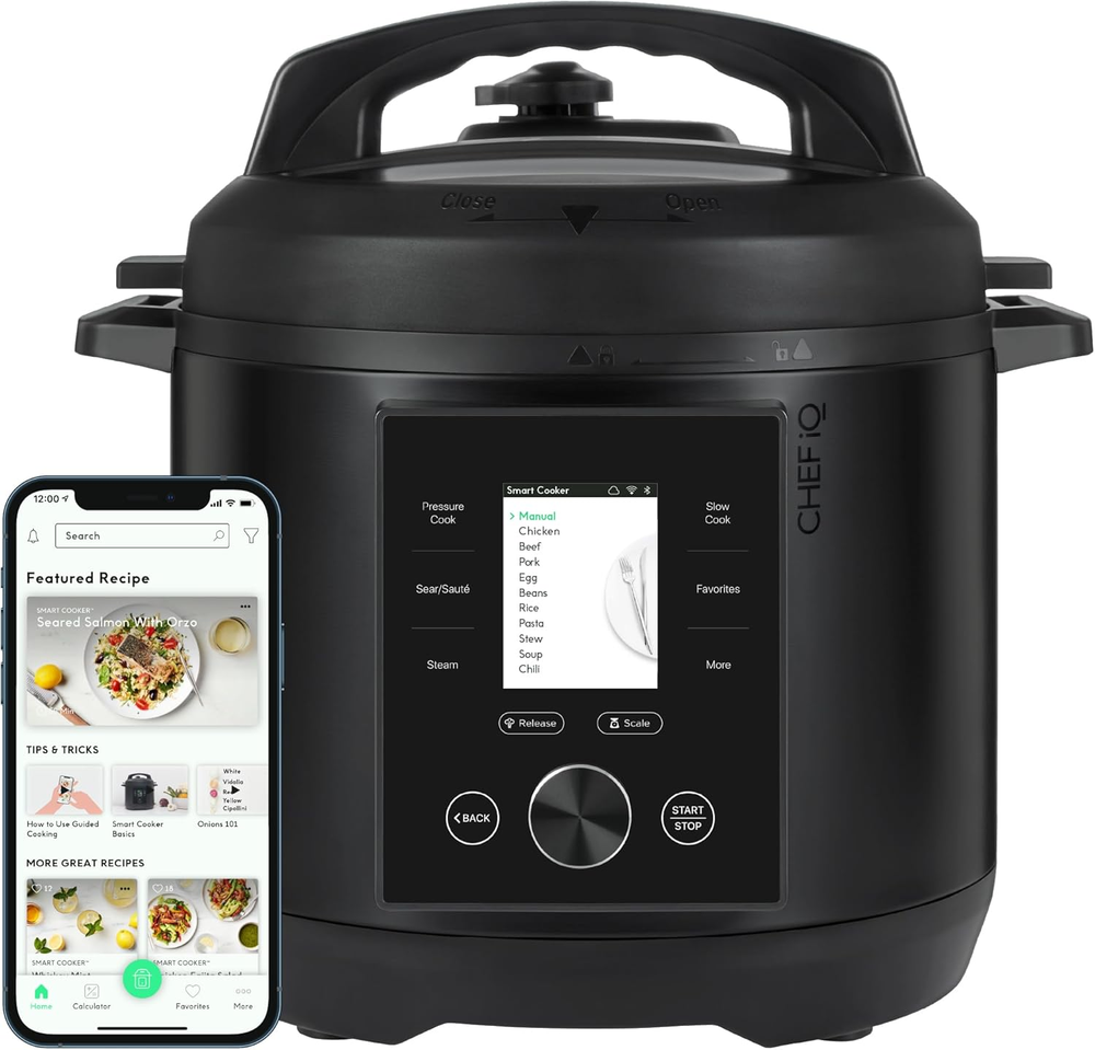 Smart Pressure Cooker 10 Cooking Functions & 18 Features, Built-In Scale, 1000+