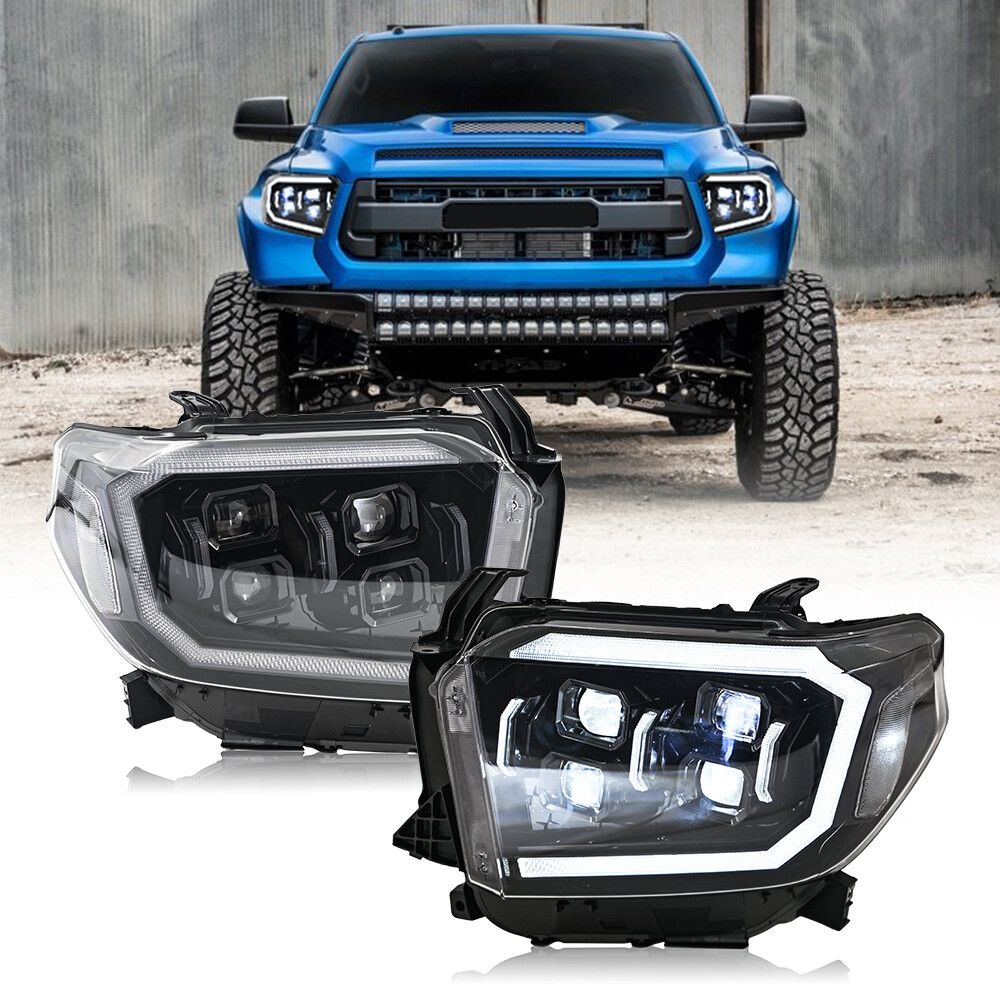 2014-2021 Toyota Tundra LED DRL Headlight Assembly Pair