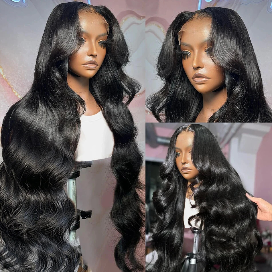 13x6 HD Transparent Lace Front Wig Brazilian Body Wave Human Hair 13x4