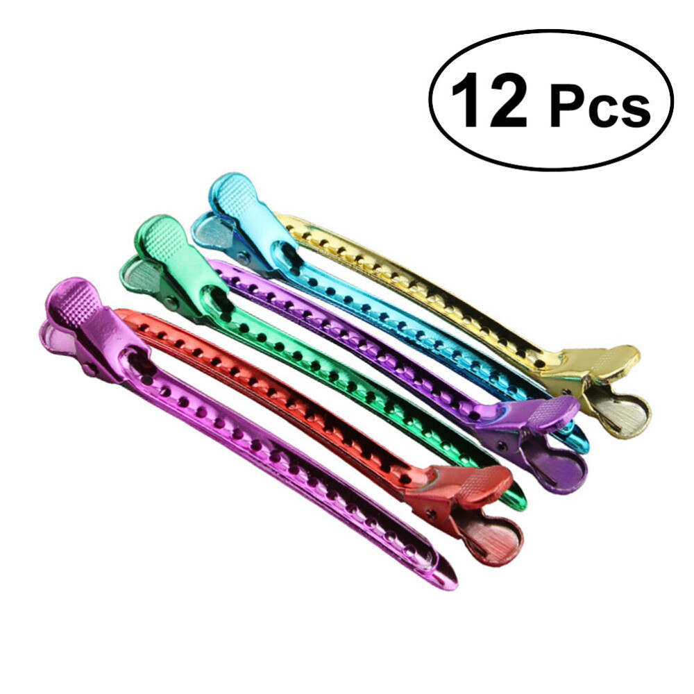 12PCS Duck Bill Hair Clips for Women - No-Slip Barrettes Hairpins for Styling