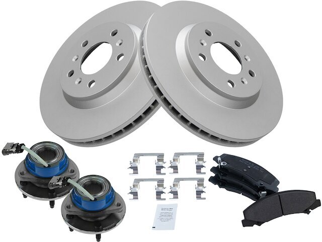 Front Brake Pad and Rotor and Wheel Hub Kit fits Chevy Impala 2006-2013 85TSPB