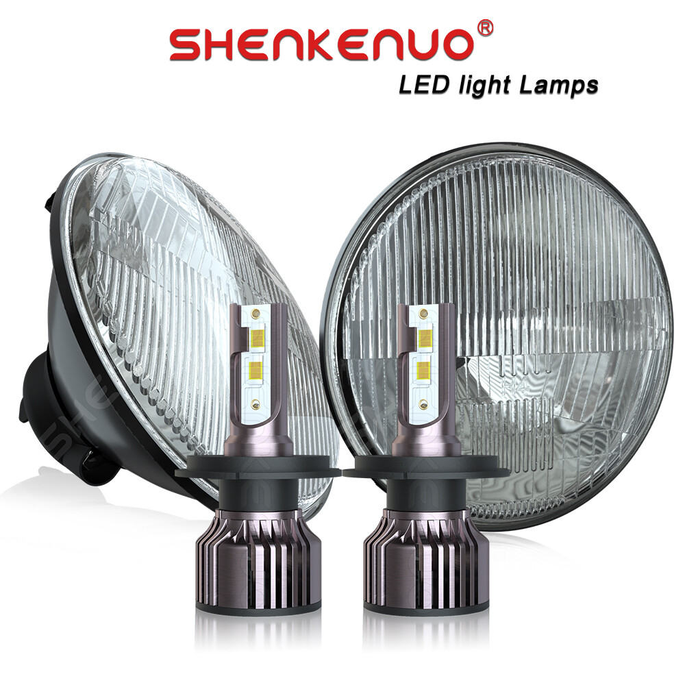 Pair 7'' Inch LED Headlights Hi/Lo Beam For Ford F100 F250 F350 Pickup 1953-1977