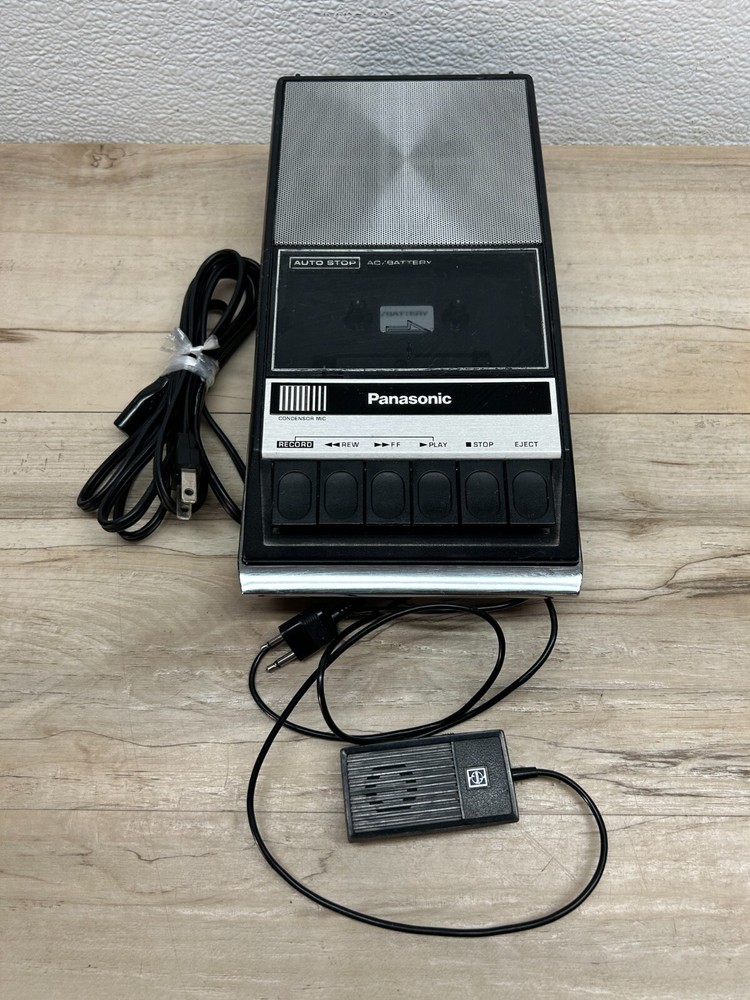 Vtg Panasonic Portable Cassette Player Recorder With Micriphone RQ-309S Japan
