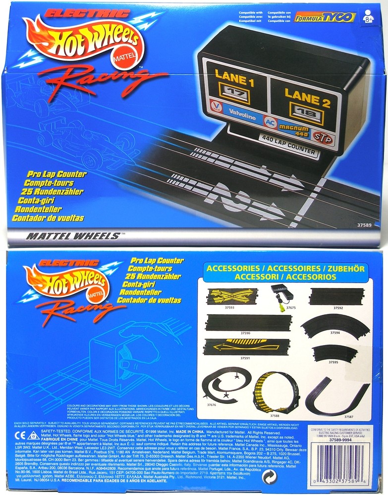 1998 TYCO Mattel Slot Car Pro Automati Lap Counter 1978 On Quik-Clik Track 37589