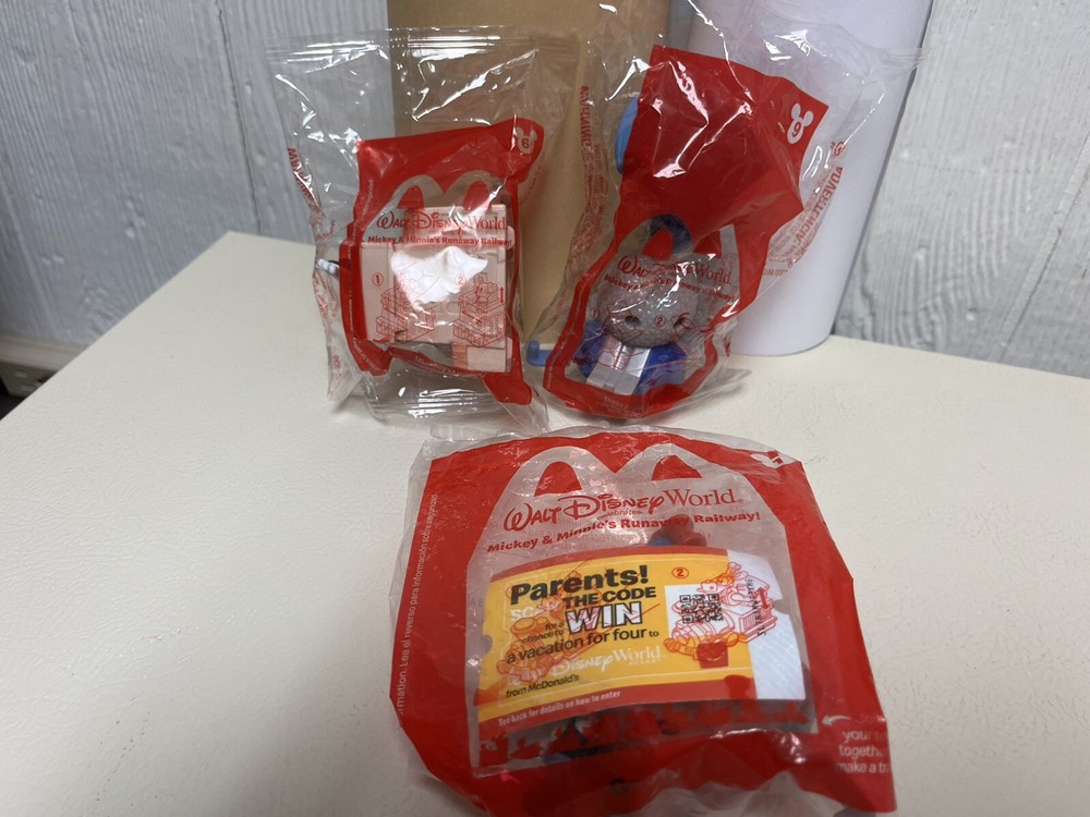 2020 McDs WALT DISNEY WORLD Runaway Railway Mickey & Minnie #s1, 6, 9. 12/11/24