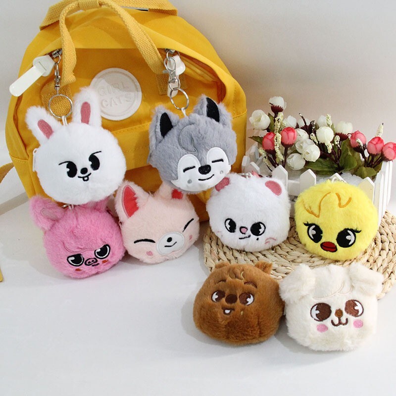 Stray Kids Mini Doll Coin Purse SKZOO Plush Keychain Bang Chan Felix Lee Know