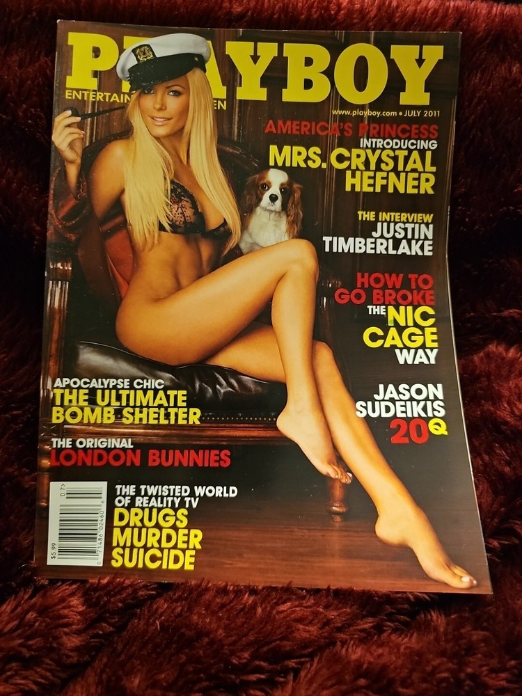 💥Playboy Magazine July 2011, Crystal Hefner, Justin Timberlake💥