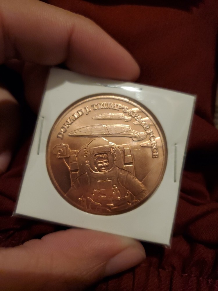 Donald Trump's Space Force .999  1 Oz Copper Round