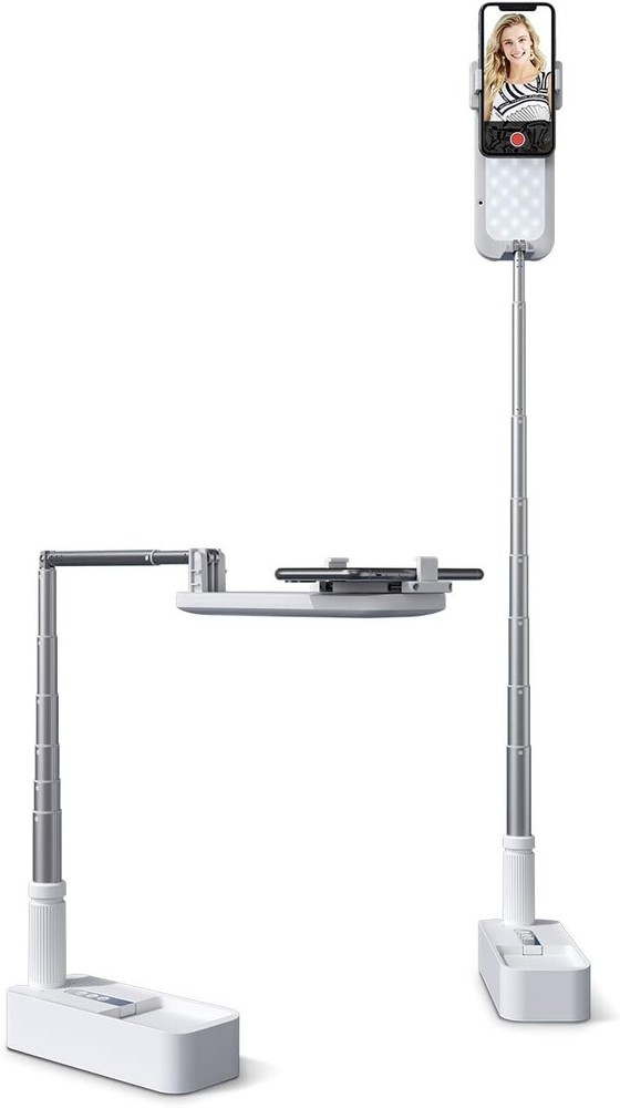Extendable 360° Selfie Stand with 7 Brightness LED Light - Perfect for Streaming