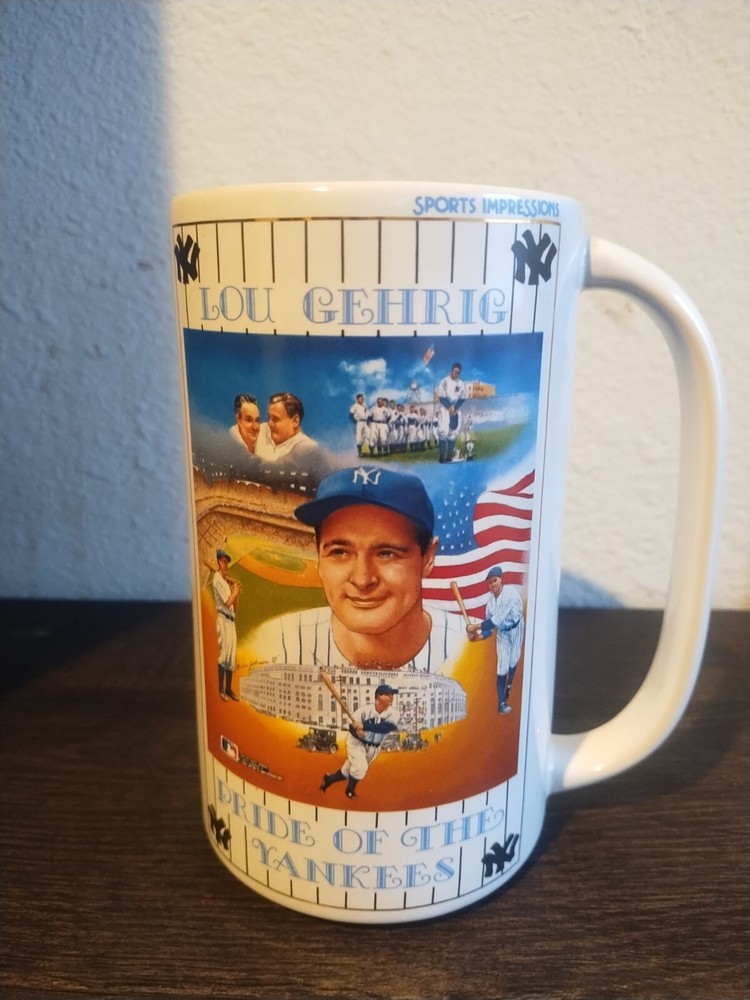 1987 Lou Gehrig NY Yankees Sports Impressions 7” Stein Mug Limited Edition /3624