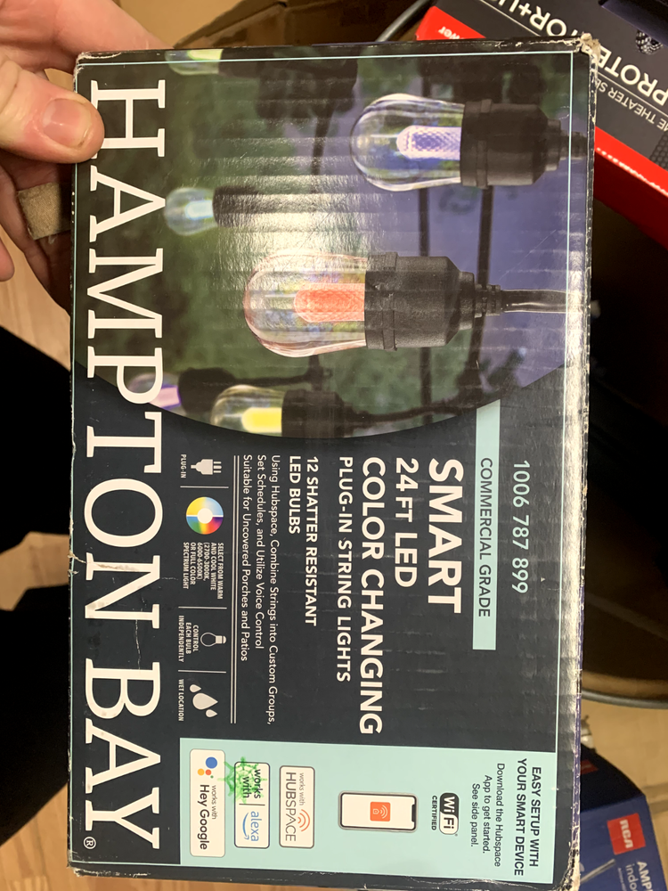 Outdoor Indoor Smart Plug-in RGBW Color Changing LED Light Bulb by Hampton Bay