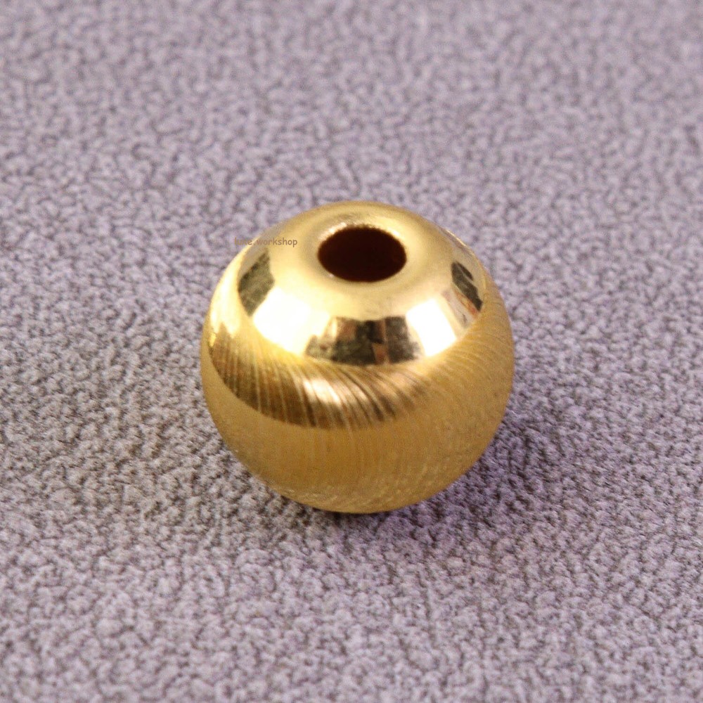 1pcs Pure 999 Real 24K Yellow Gold Women's 3D Cat'eye Shiny Pendant Bead 10mm