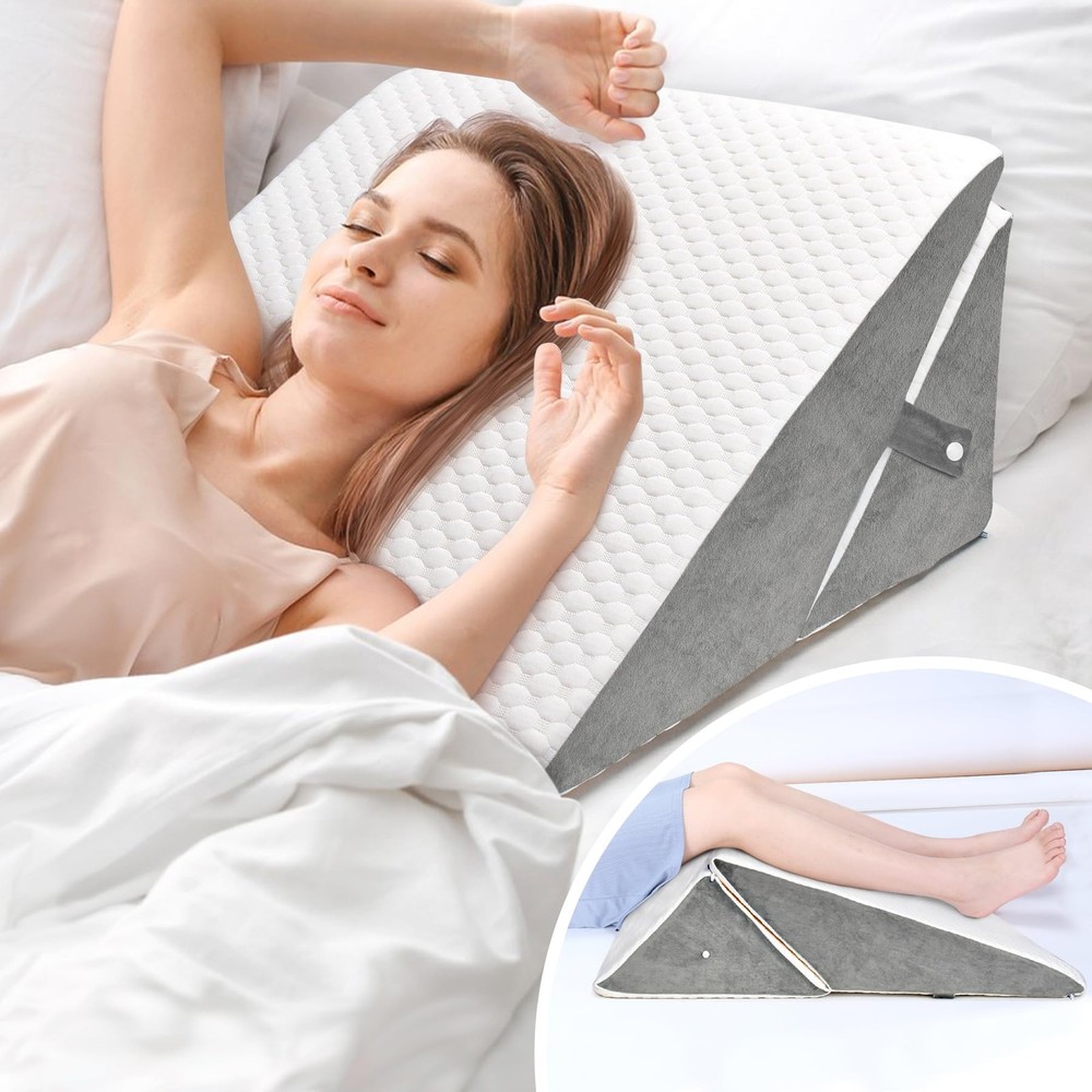 Adjustable Bed Wedge Pillow for Sleeping and Snoring Relief