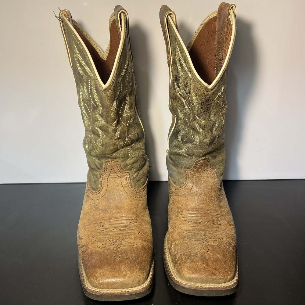 Justin Boots Men's 2569 Broad Square Toe Western Workboots Size 7.5D