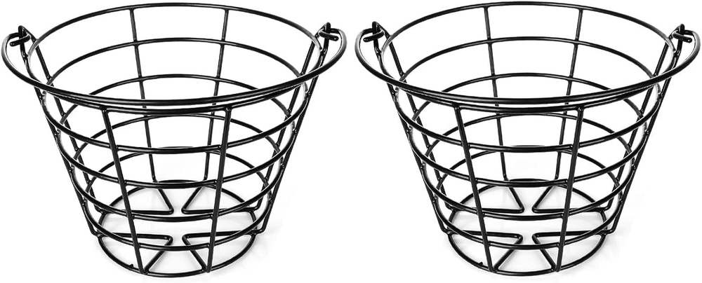 2 Pack Golf Ball Metal Range Basket, Golf Ball Bucket Golf Ball Container Ball B