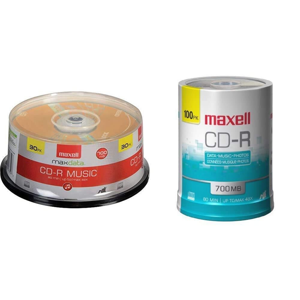 Maxell 625335 CDR-80 MUSIC GOLD CD Recordable Discs 32X 700MB 80 Min 30 Pack