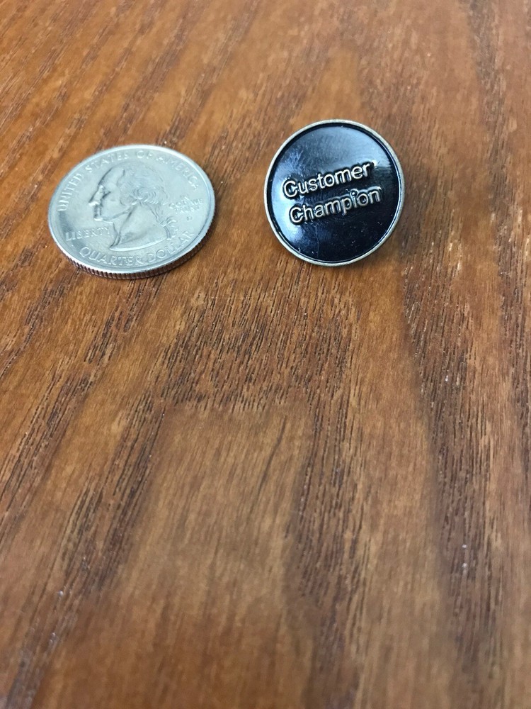 CUSTOMER CHAMPION Lapel Merit Pin Classic Vintage Pinback-image