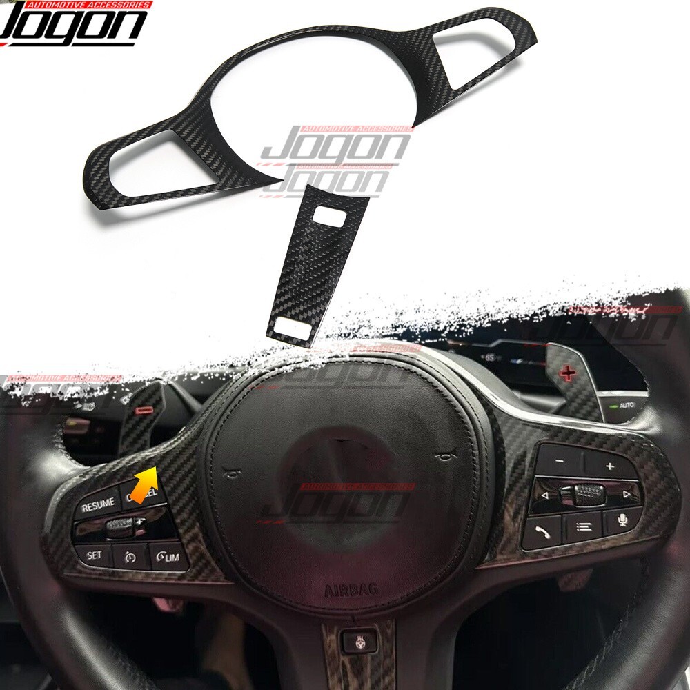 Real Carbon Steering Wheel Trim For BMW 8 Series G14 G15 G16 840i Gran Coupe 19+