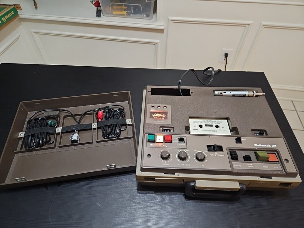 Vintage Wollensak 3M 2873 AV Sync Audio Cassette Player/Recorder Untested