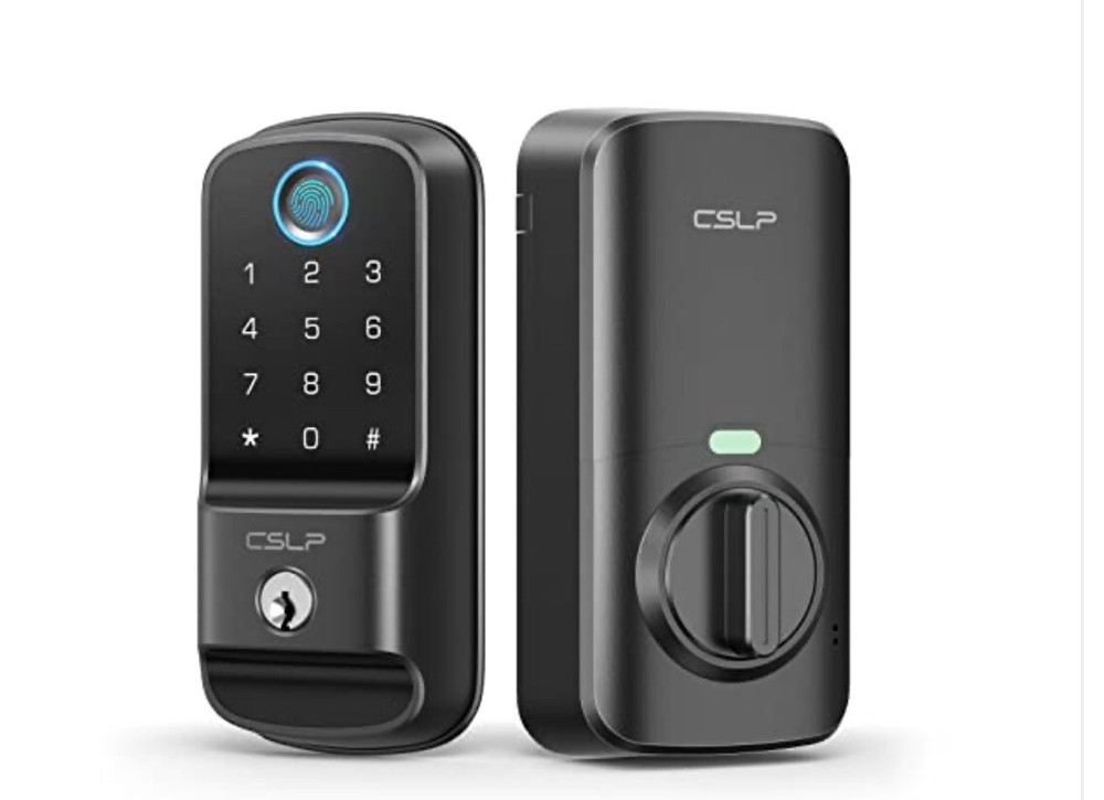 Smart Biometric Door Lock with Fingerprint Bluetooth WiFi & Voice Control App-image