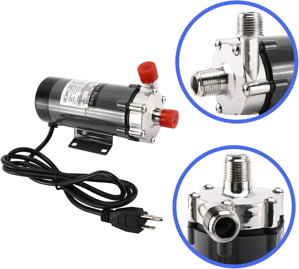 Home Brewing Pump Food Grade Stainless Steel Head HighTemperature Resistance