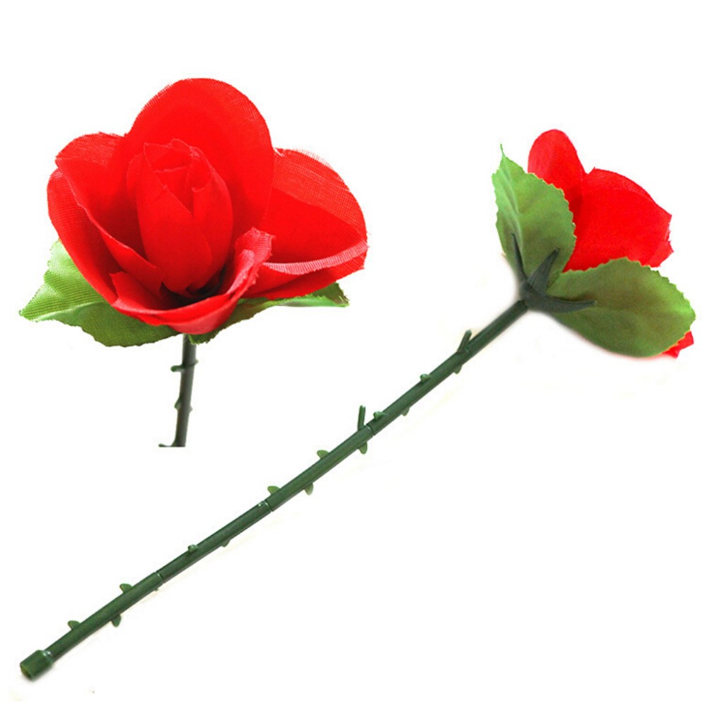 3x Folding Red Rose Magic Toy for Romantic Surprises and Love Gestures
