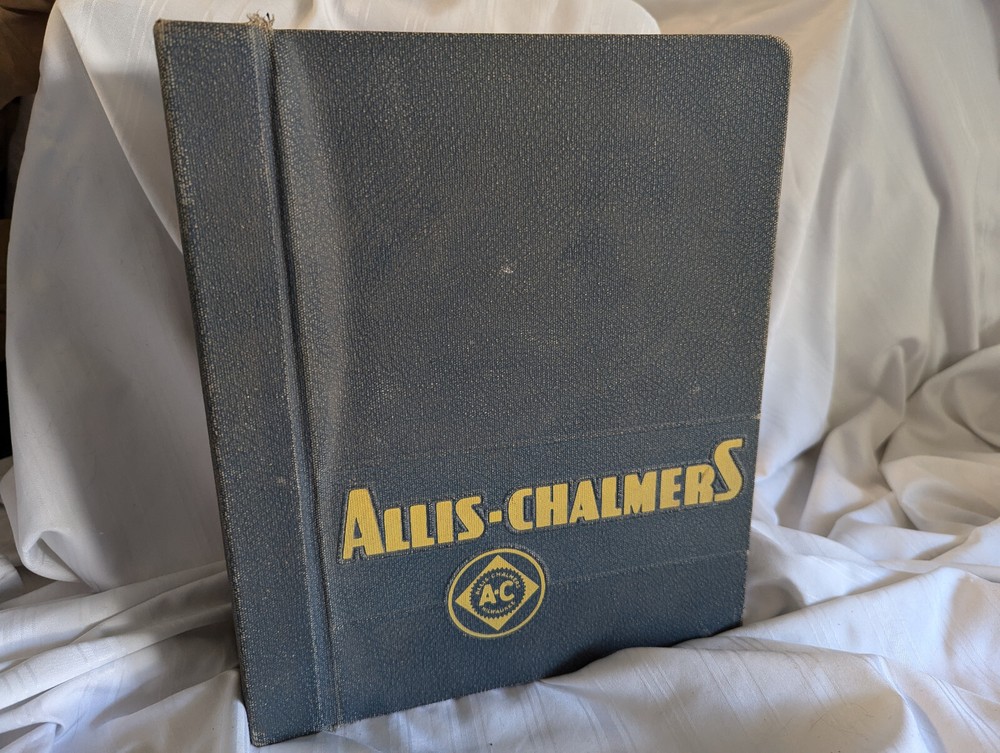 Vintage Allis Chalmers Tractor Parts Blue Repair Manual Binder