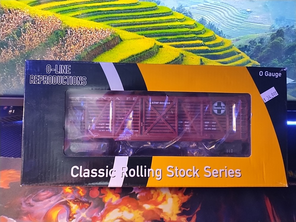 Vintage ATSF Santa Fe Stock Car 0 Gauge LR 102 Model #601114 by Rural King  