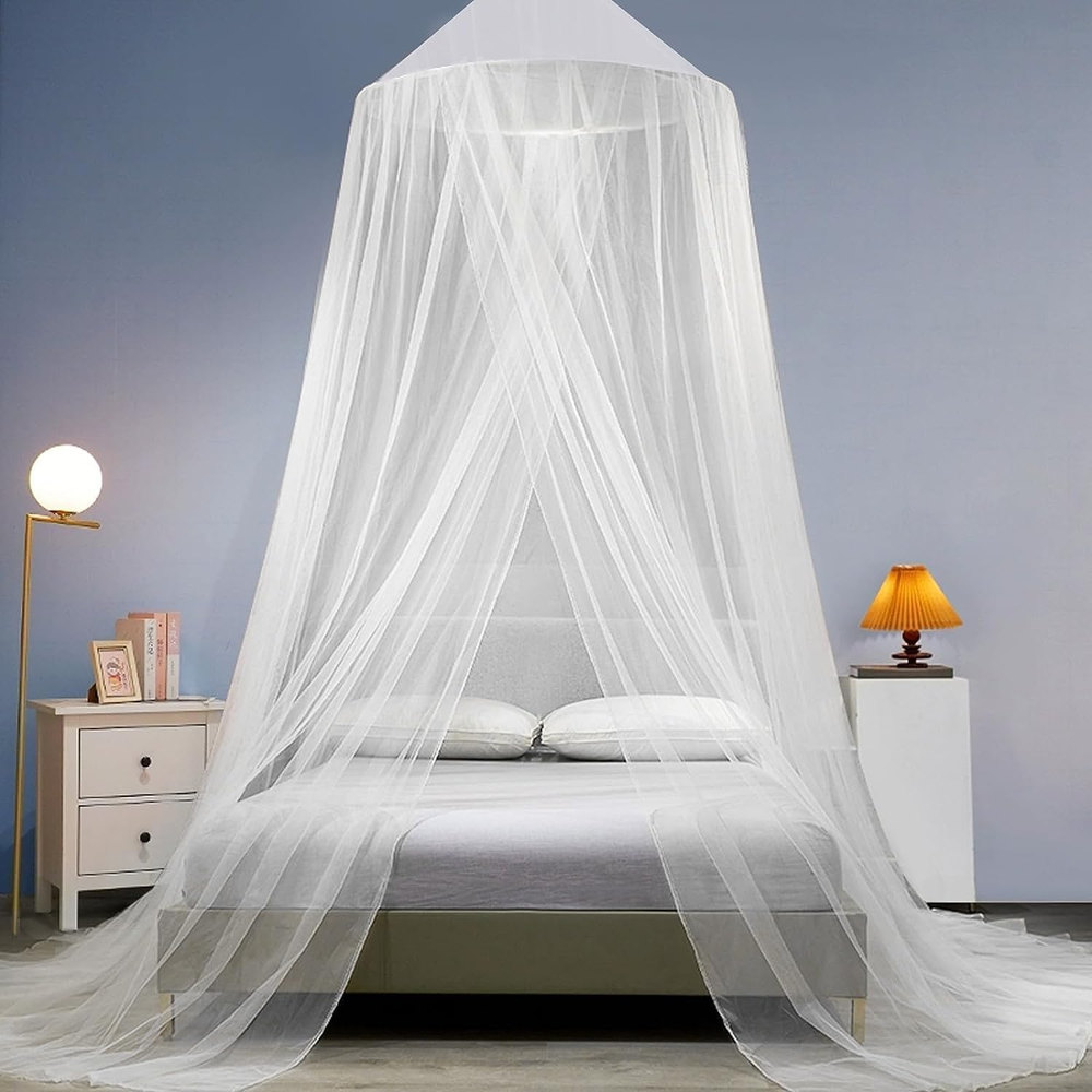 Mosquito Net Bed Canopy,Elegant King/Queen Size Canopy Bed Curtains for Girls,St