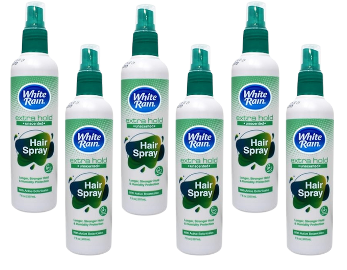 White Rain Extra Hold Unscented Hair Spray 7oz 6-Pack