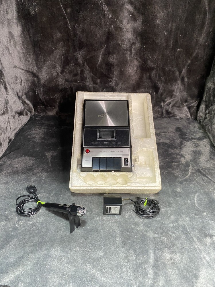 Vintage Realtone Tape Cassette Recorder Sound Design 7610 TESTED ✅