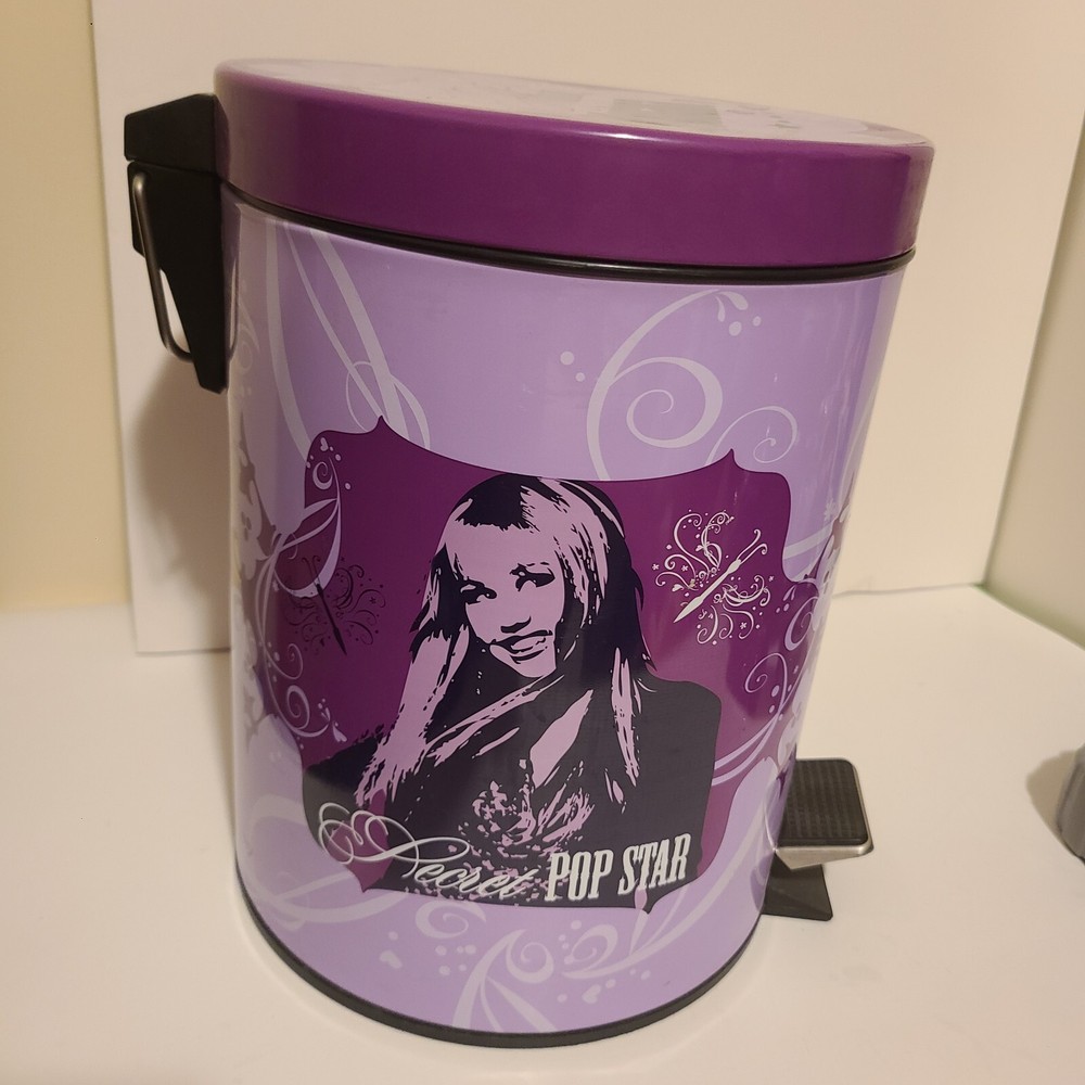 JAY FRANCO - Hannah Montana Trashcan Bin 11” Miley Cyrus Trash Room Decor VGUC