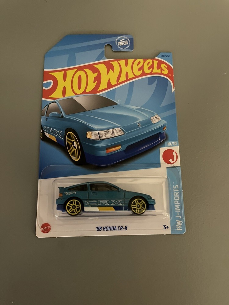 2023 Hot Wheels 1988 Honda CR-X (Blue) #148 BUY NOW!-image