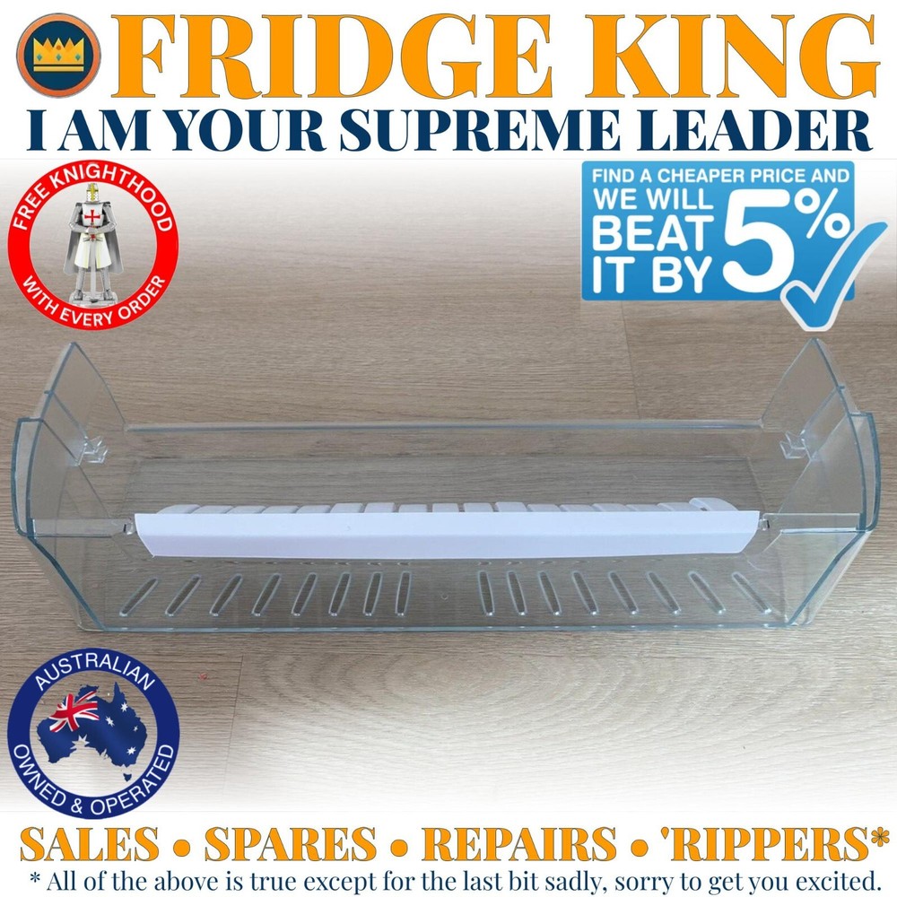 1452700 Westinghouse fridge LOWER DOOR bottle shelf & fingers FITS ALL WSE7000