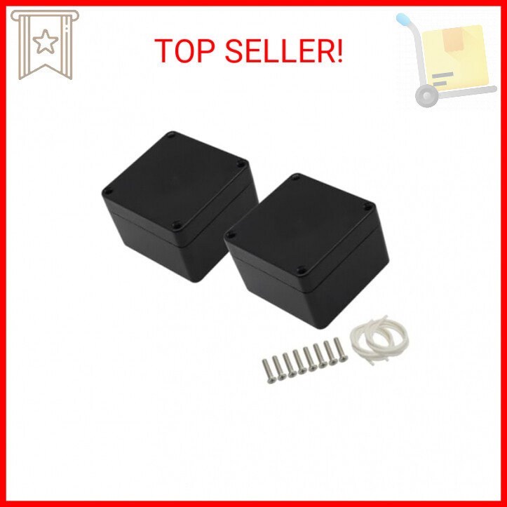 LeMotech ABS Plastic Electrical Project Case Power Junction Box, Project Box Bla