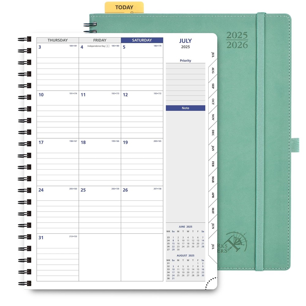2025-2026 Spiral Bound Academic Planner 8.5x11.25 Monthly Calendar
