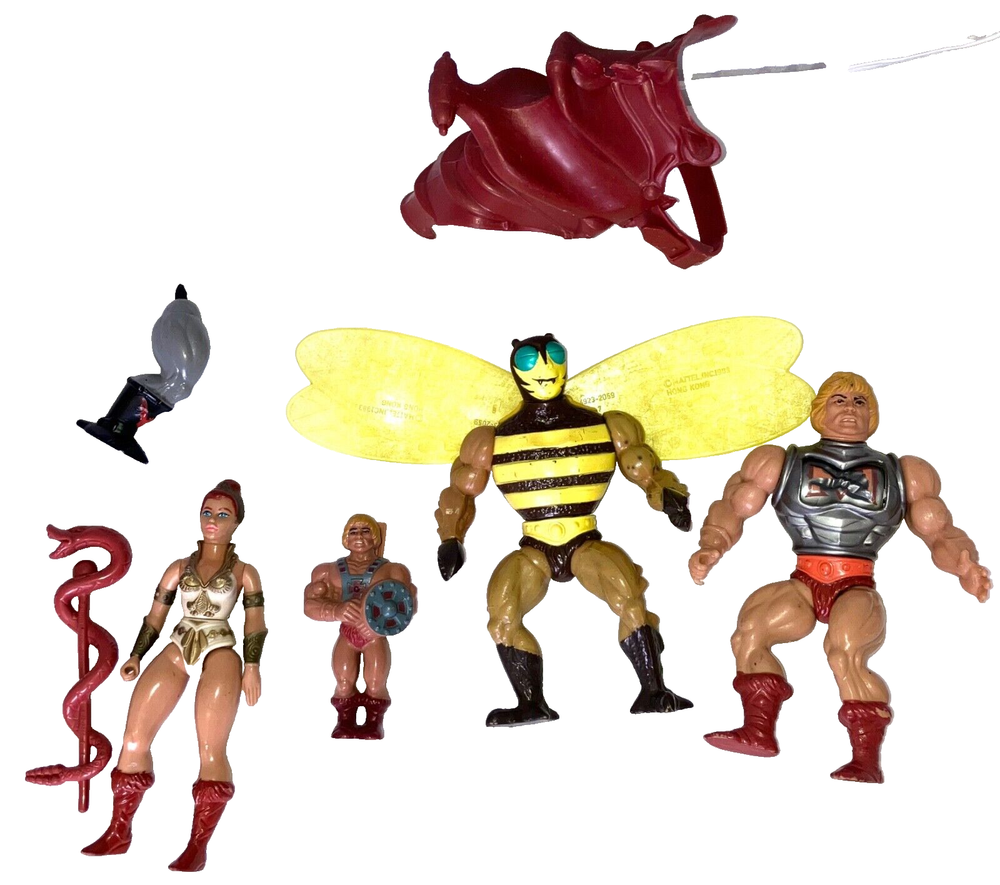 80s He-Man Masters of the Universe Mattel Action Figures & Accessories Lot