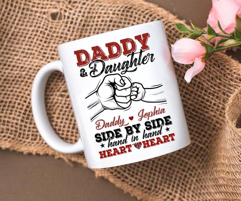 Personalized Father Daughter Mug Father's Day Gift Mug Gift For Dad Custom Name