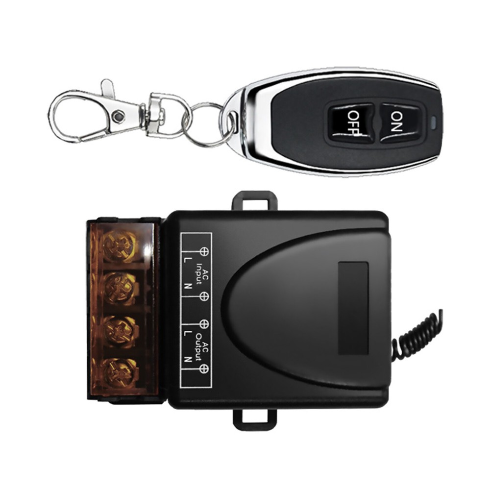 433 Mhz Wireless RF Remote Control Switch Transmitter Receiver Compatible with AC 110V 240V for Home Automation