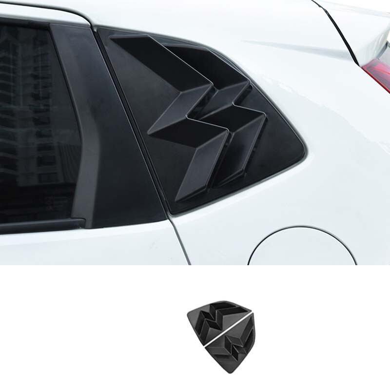 Honda Fit Jazz For 2014 2015-2020 Matte black Side Window Louver shutter trim
