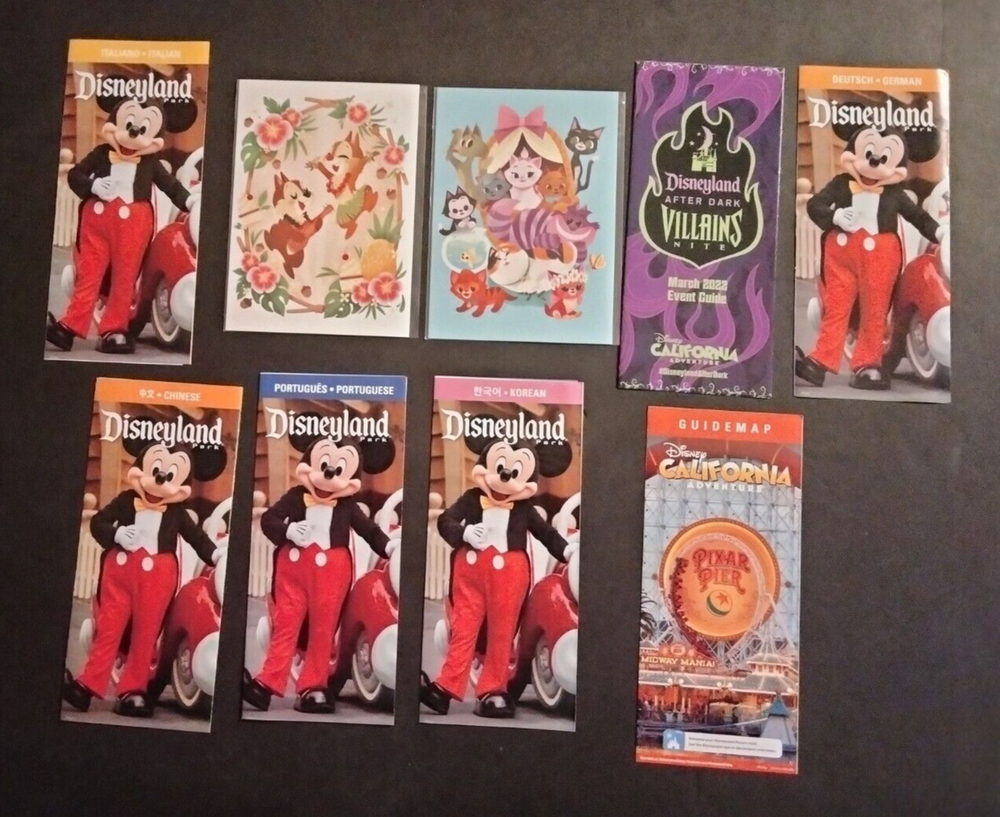 Vintage Disneyland Collectible Souvenir Lot - 9 Rare Disney Items